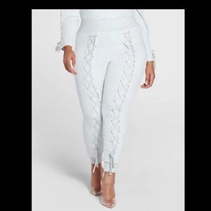 Lace-Up Detail Jogger Pants